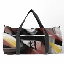 Witte Grote Gym Duffel Bag Trend Abstract Powdery
