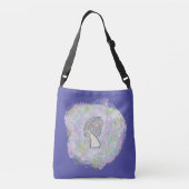 Witte Guardian Engel Purse Art Cross Body Bag Crossbody Tas (Achterkant)