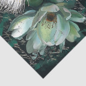 Witte Gumnut en Magnolia Bloesem Decoupage Tissuepapier (Detail)