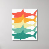witte haai canvas afdruk (Voorkant)