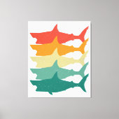 witte haai canvas afdruk (Voorkant)