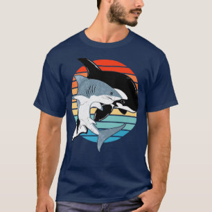Witte haai en  orca-dag t-shirt