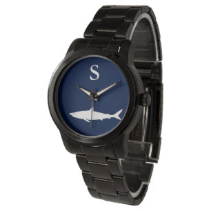 witte haai gepersonaliseerd horloge