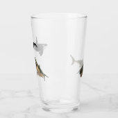 Witte haai-killer walvis glas (Links)
