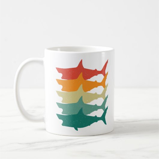  witte haai koffiemok (Links)