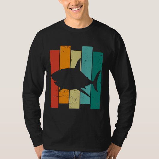 witte haai t-shirt (Voorkant)