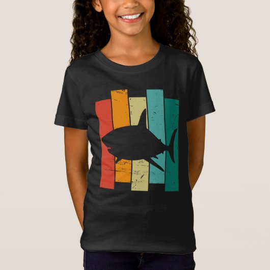 witte haai t-shirt (Voorkant)