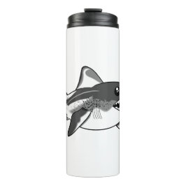 Witte haai thermosbeker