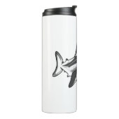 Witte haai thermosbeker (Gedraaid links)