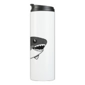 Witte haai thermosbeker (Geroteerd rechts)