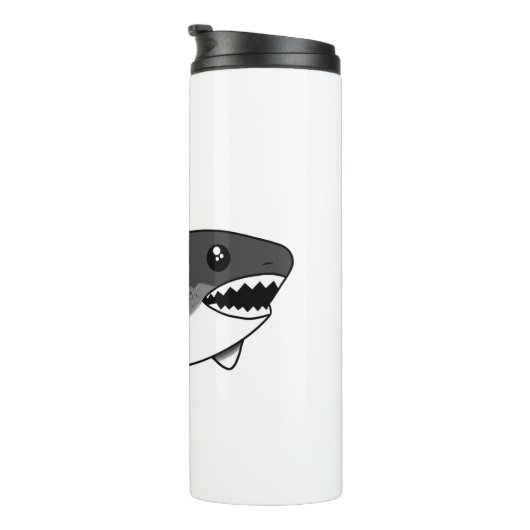 Witte haai thermosbeker (Geroteerd rechts)