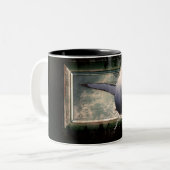 Witte haai tweekleurige koffiemok (Voorkant links)