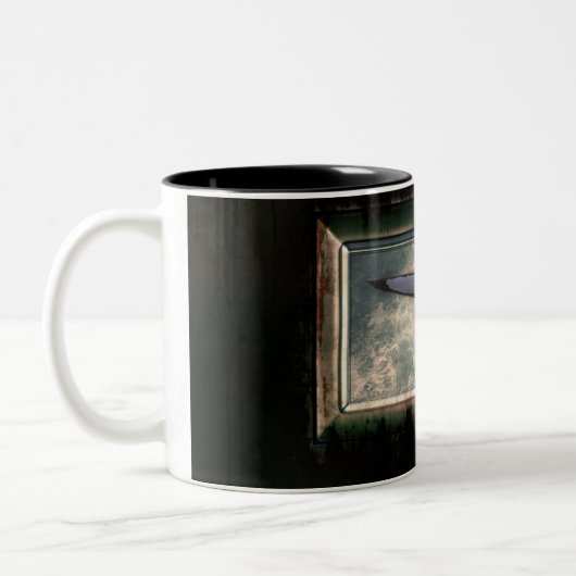 Witte haai tweekleurige koffiemok (Links)