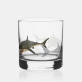 Witte Haai Whisky Glas (Voorkant)