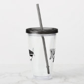 witte-haaientumbler acryl drinkbeker (Links)