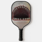 Witte haaimond pickleball paddle (Achterkant)