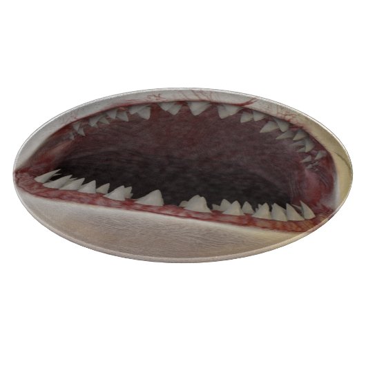 Witte haaimond snijplank (Hoek)