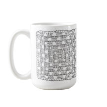 Witte Haak Granny Square Koffiemok