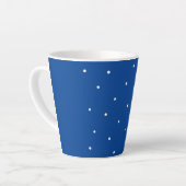 Witte haarpunten latte mok (Linkerhoek)