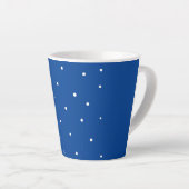 Witte haarpunten latte mok (Rechterhoek)