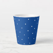 Witte haarpunten latte mok (Voorkant)