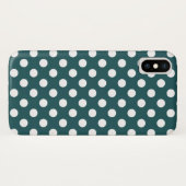 Witte haarpunten op blauwgroen Case-Mate iPhone case (Achterkant (horizontaal))