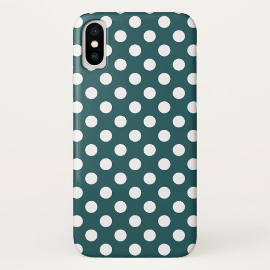 Witte haarpunten op blauwgroen Case-Mate iPhone case (Achterkant)