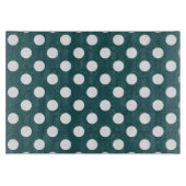 Witte haarpunten op blauwgroen snijplank (Voorkant)