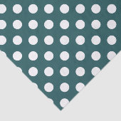 Witte haarpunten op blauwgroen tissuepapier (Detail)