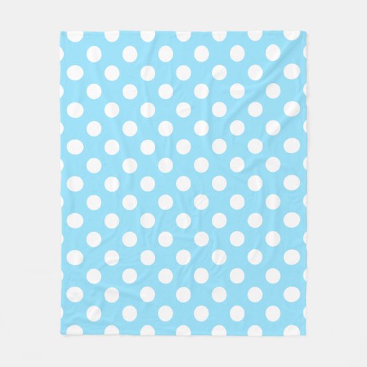Witte haarpunten op bleek blauw fleece deken (Voorkant)