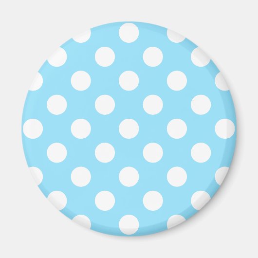 Witte haarpunten op bleek blauw magneet (Voorkant)