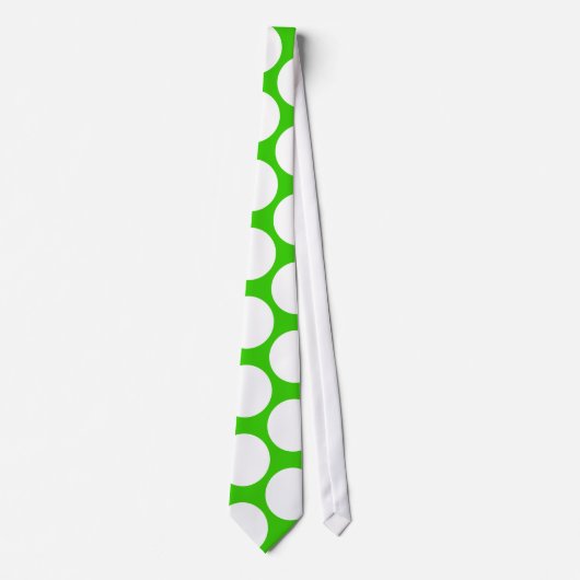 Witte haarpunten op groen stropdas (Voorkant)