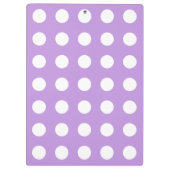 Witte haarpunten op lila klembord (Achterkant)