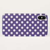 Witte haarpunten op ultraviolet Case-Mate iPhone case (Achterkant (horizontaal))