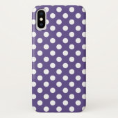 Witte haarpunten op ultraviolet Case-Mate iPhone case (Achterkant)