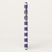 Witte haarpunten op ultraviolet Case-Mate iPhone case (Achterkant/links)