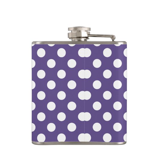 Witte haarpunten op ultraviolet heupfles (Achterkant)