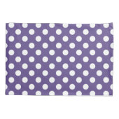 Witte haarpunten op ultraviolet kussensloop (Achterkant)