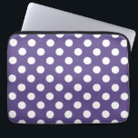 Witte haarpunten op ultraviolet laptop sleeve<br><div class="desc">De kleur van Pantone van het jaar 2018 is ultraviolet.</div>