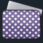 Witte haarpunten op ultraviolet laptop sleeve<br><div class="desc">De kleur van Pantone van het jaar 2018 is ultraviolet.</div>