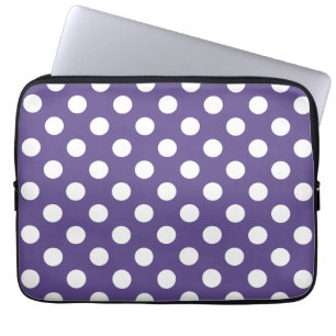 Witte haarpunten op ultraviolet laptop sleeve