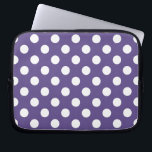 Witte haarpunten op ultraviolet laptop sleeve<br><div class="desc">De kleur van Pantone van het jaar 2018 is ultraviolet.</div>