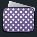 Witte haarpunten op ultraviolet laptop sleeve<br><div class="desc">De kleur van Pantone van het jaar 2018 is ultraviolet.</div>