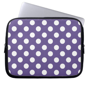 Witte haarpunten op ultraviolet laptop sleeve