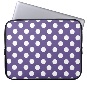 Witte haarpunten op ultraviolet laptop sleeve