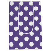 Witte haarpunten op ultraviolet medium cadeauzakje (Achterkant)