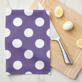 Witte haarpunten op ultraviolet theedoek (Quarter Fold)