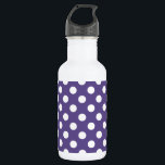 Witte haarpunten op ultraviolet waterfles<br><div class="desc">De kleur van Pantone van het jaar 2018 is ultraviolet.</div>