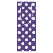 Witte haarpunten op ultraviolet wijn cadeautas (Achterkant)