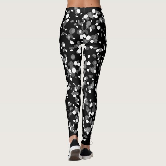 witte haarvlekken leggings (Achterkant)
